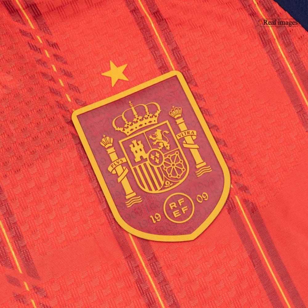 Spain Home Long Sleeve Player Version Jersey World Cup 2026