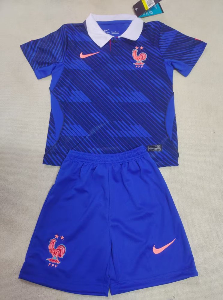 France Home Kids Soccer Jerseys Full Kit World Cup 2026