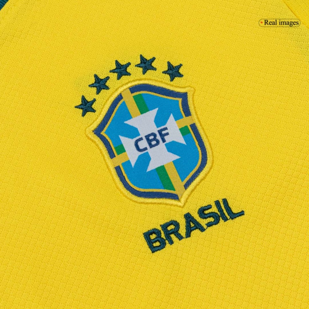 Brazil Home Kids Soccer Jerseys Full Kit World Cup 2026