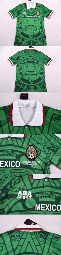 Retro Soccer Jersey Mexico Home 1998