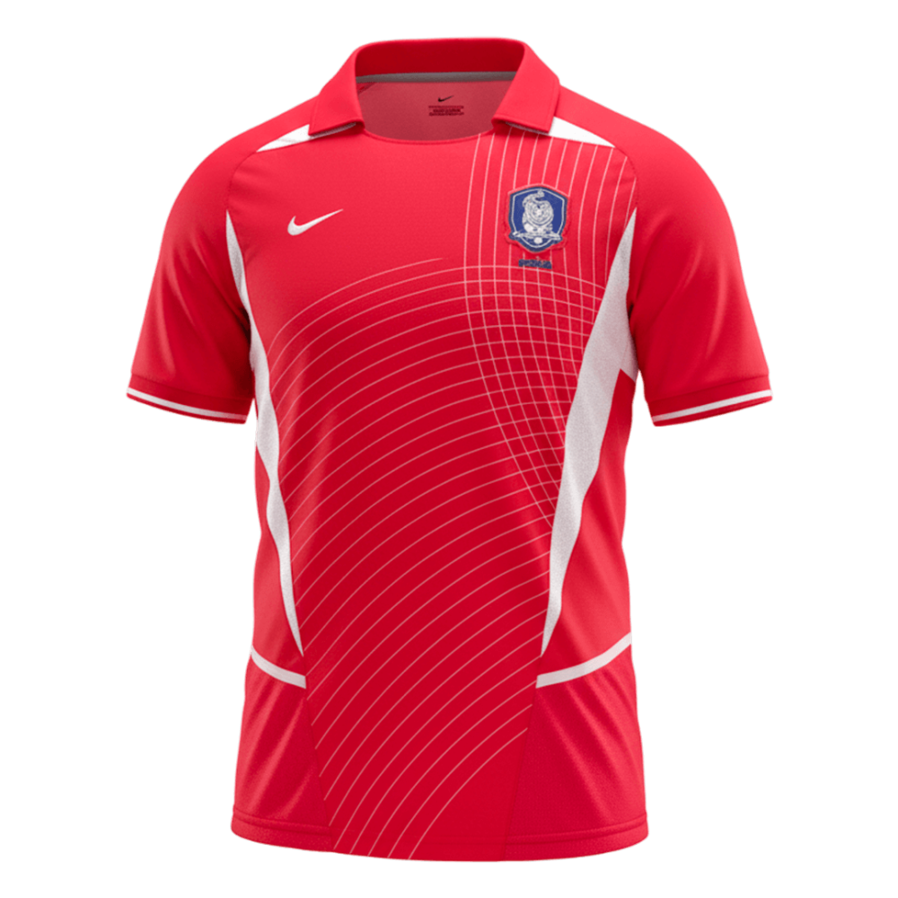 Retro Soccer Jersey South Korea Home 2002