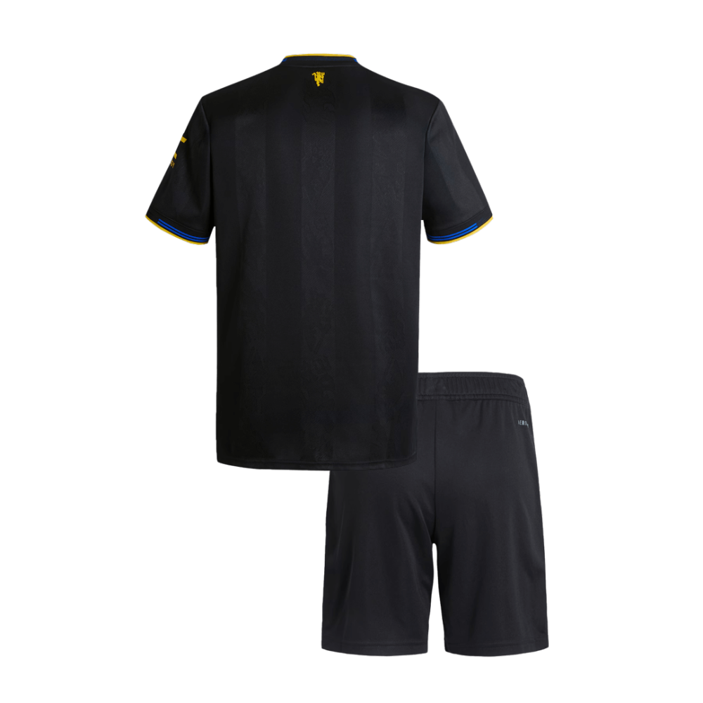 Manchester United Third Away Kids Soccer Jerseys Full Kit 2025/26