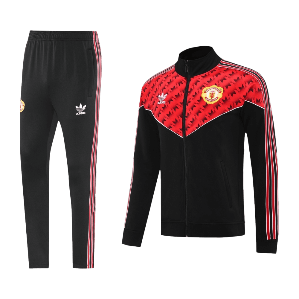 Manchester United Jacket Tracksuit 2025/26 Red&Black