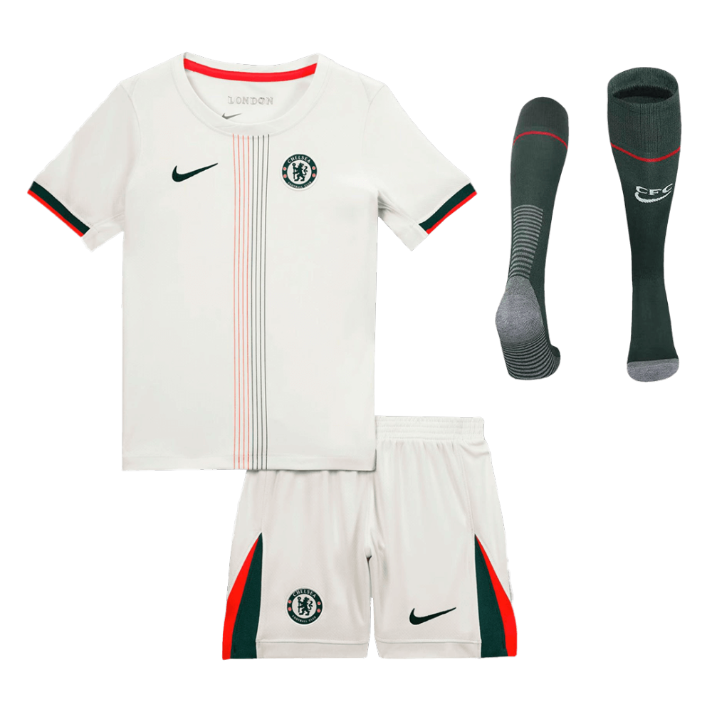 Chelsea Away Kids Soccer Jerseys Full Kit 2025/26