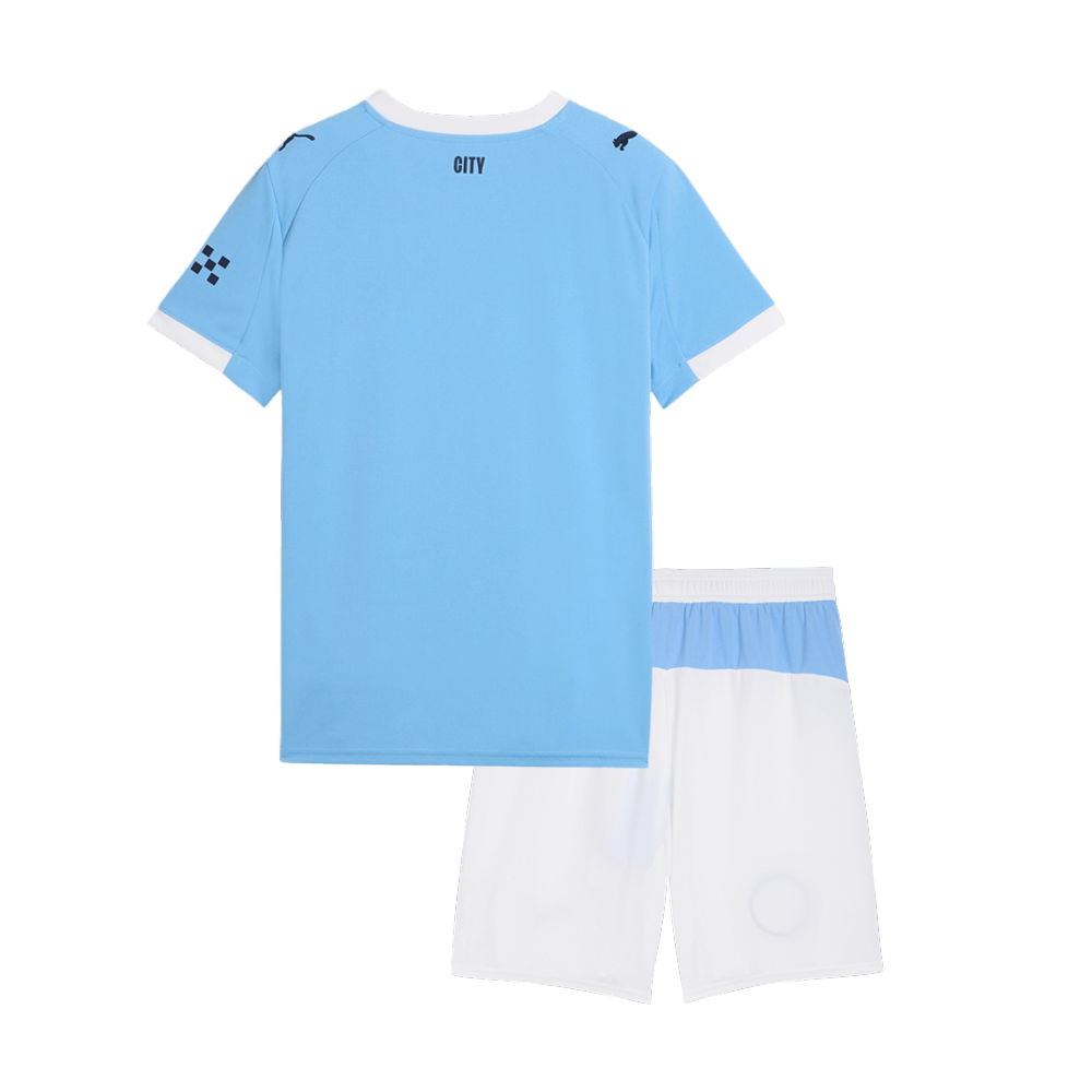 Manchester City Home Kids Soccer Jerseys Full Kit 2025/26