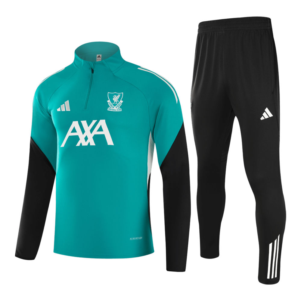 Liverpool 1/4 Zip Tracksuit 2025/26 Kids Adult Green