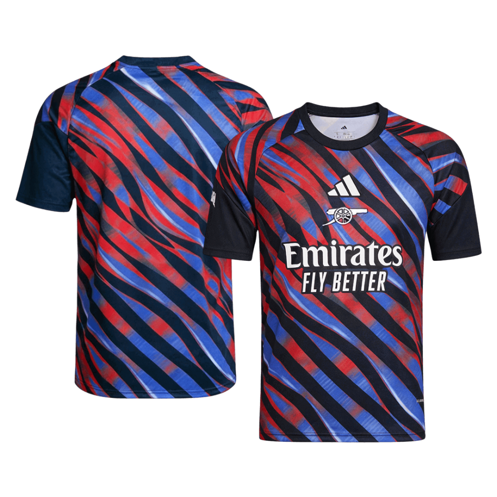 Arsenal Pre-Match Soccer Jersey 2025/26 Blue&Red