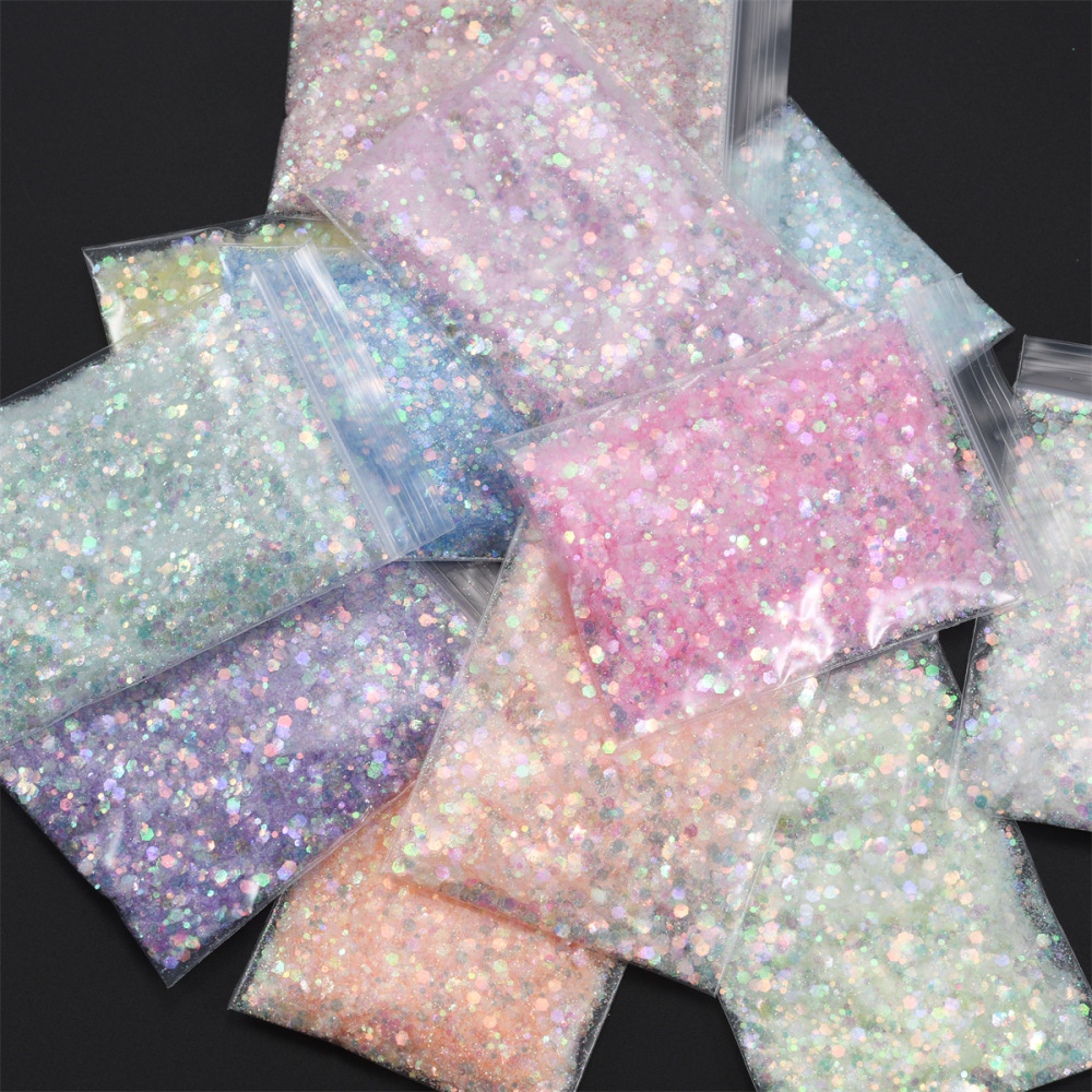 China Warehouse RTS Glitter for Snowglobe Tumbler , package of 50g/100g/200g/500g/1000g