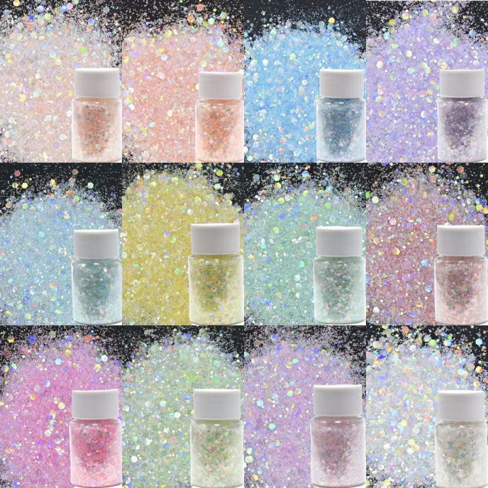 China Warehouse RTS Glitter for Snowglobe Tumbler , package of 50g/100g/200g/500g/1000g