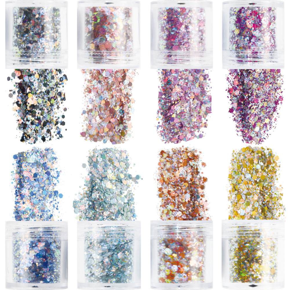 China Warehouse RTS Glitter for Snowglobe Tumbler , package of 50g/100g/200g/500g/1000g