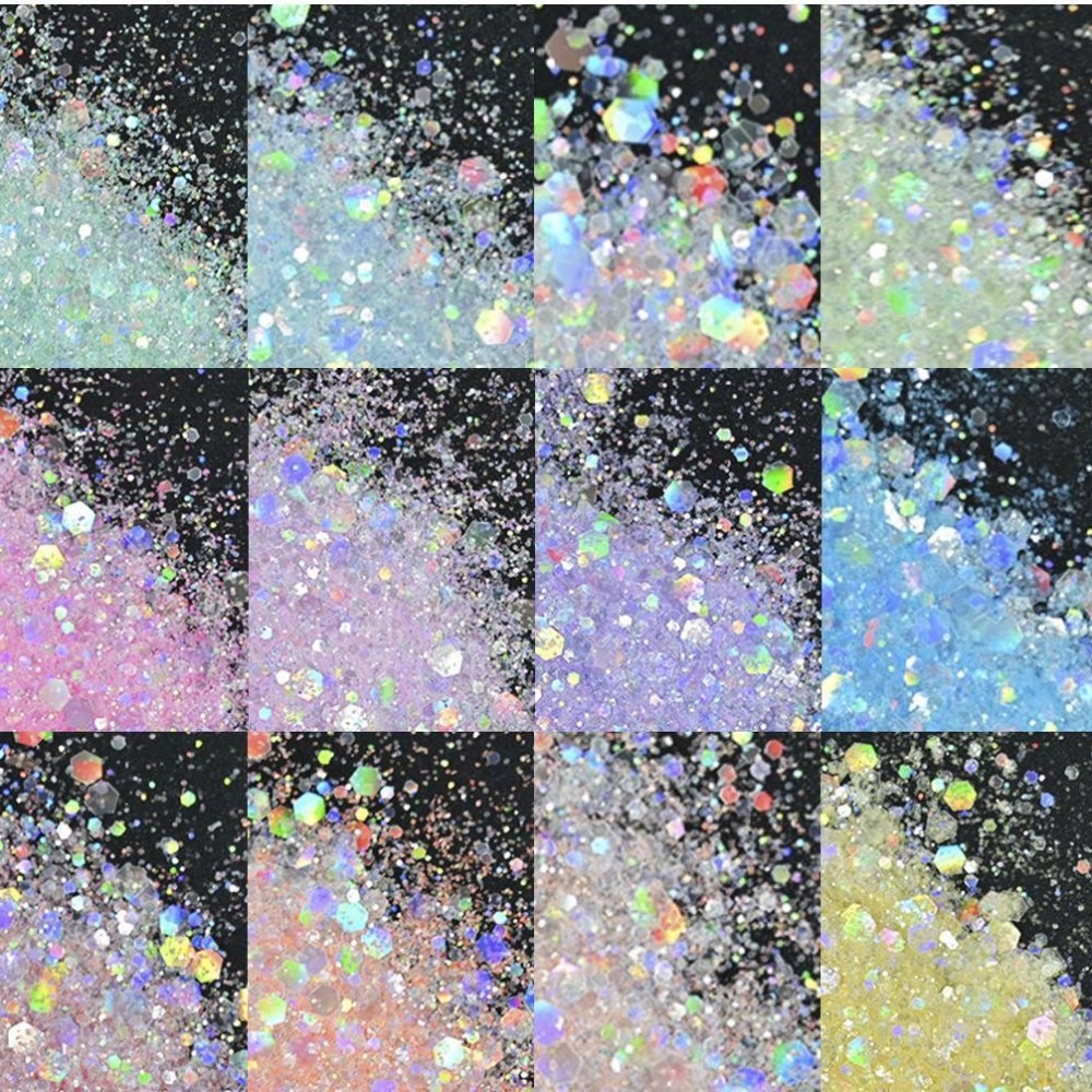 China Warehouse RTS Glitter for Snowglobe Tumbler , package of 50g/100g/200g/500g/1000g