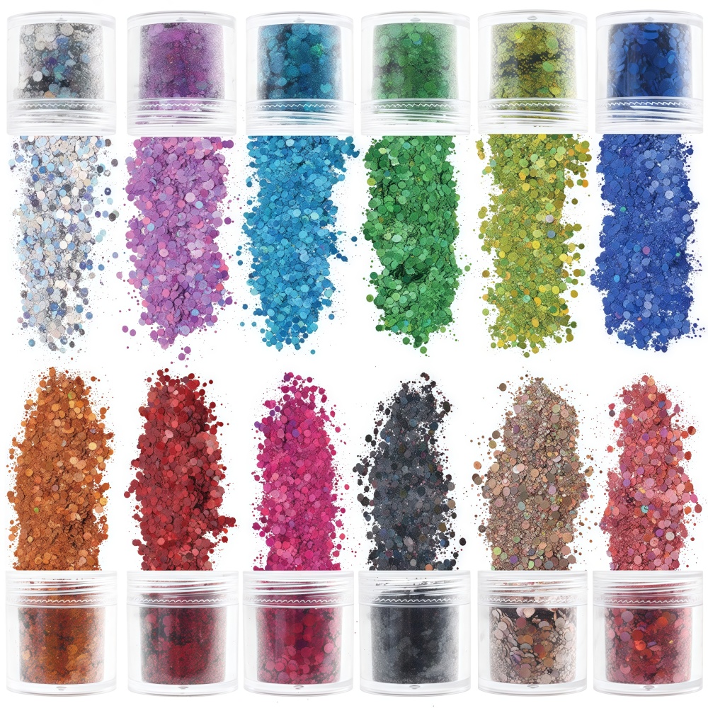 China Warehouse RTS Glitter for Snowglobe Tumbler , package of 50g/100g/200g/500g/1000g