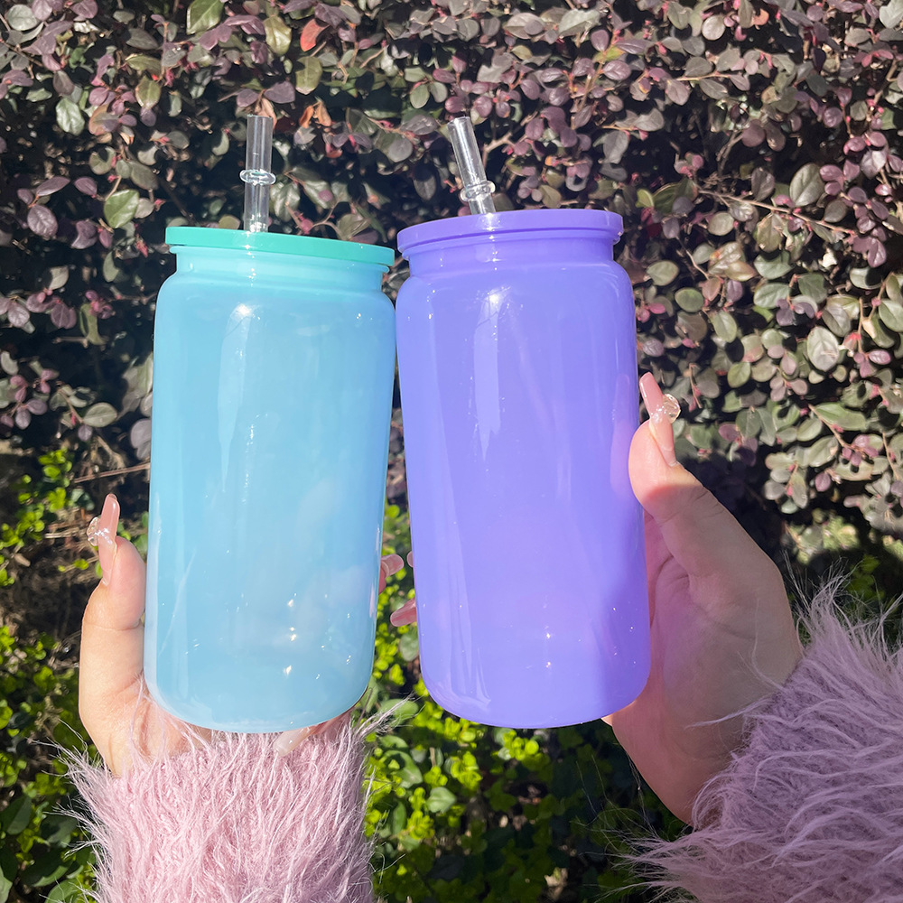 China Warehouse 16oz Coloured Plastic Cans