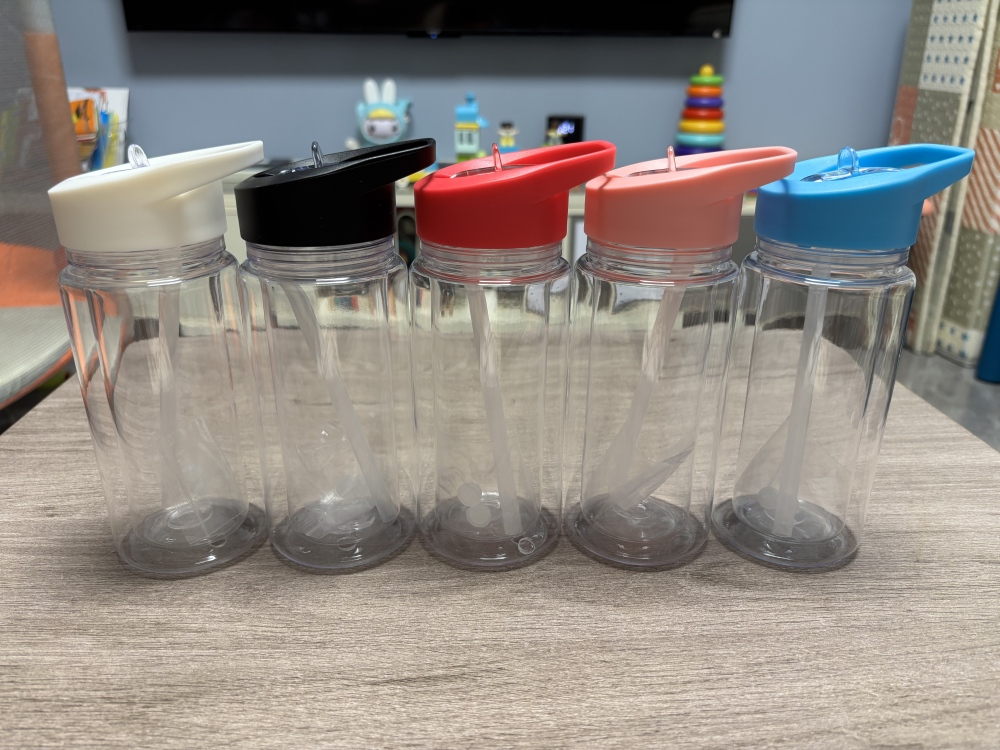 Aussie Warehouse 10oz Double Walled Plastic Kids Bottles Snow Globes With Pre-Drilled Hole And Plugs