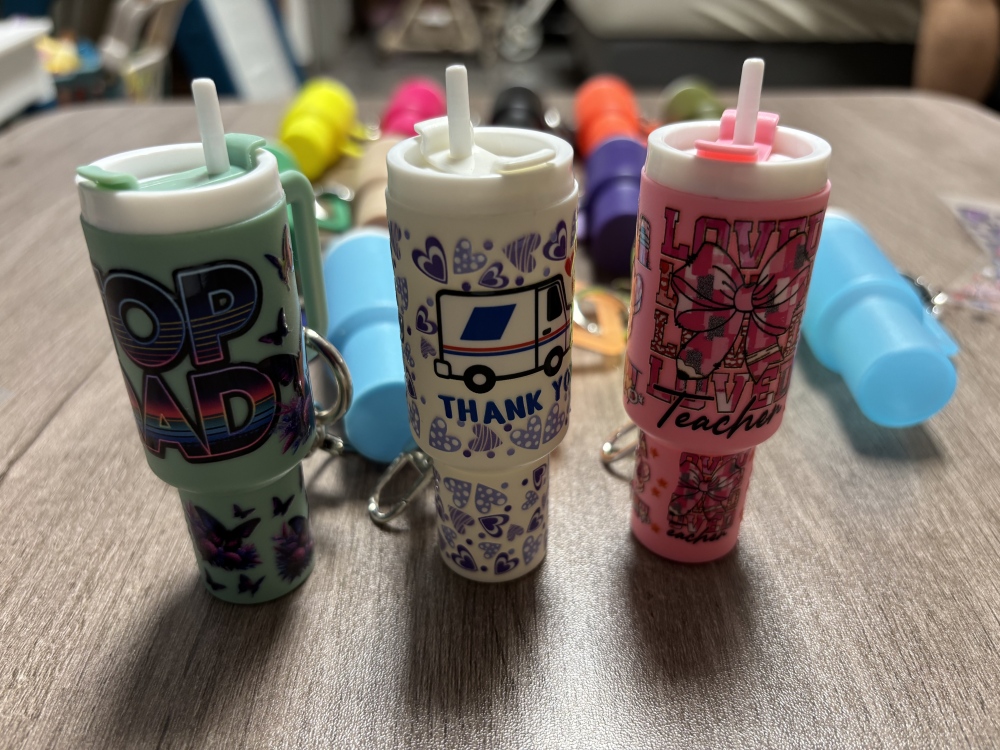 Mini Tumbler Keychains Mix all colors you want