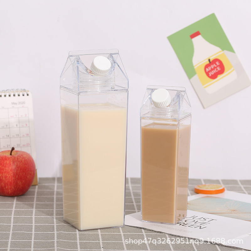 China Warehouse RTS 500ml/1000ml Clear Plastic Milk Cup