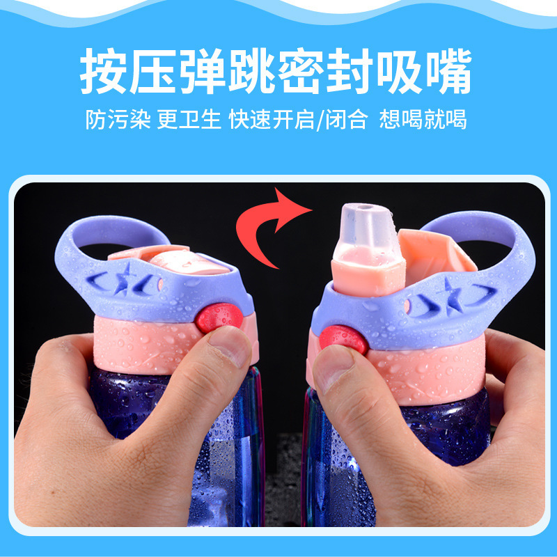 China Warehouse RTS 12OZ Plastic Kid Sippy Cup with Flip Lid