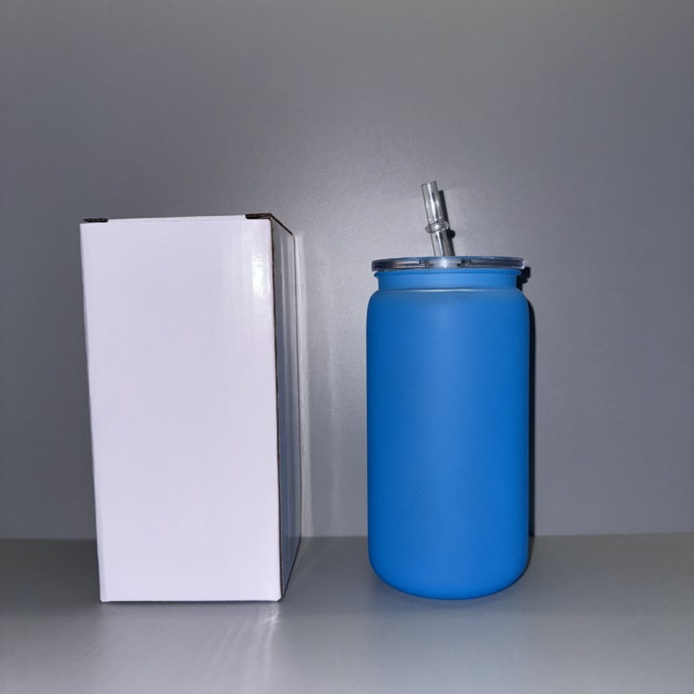 China Warehouse RTS 16oz Plastic Gradient Ombre Cups with PP Lid