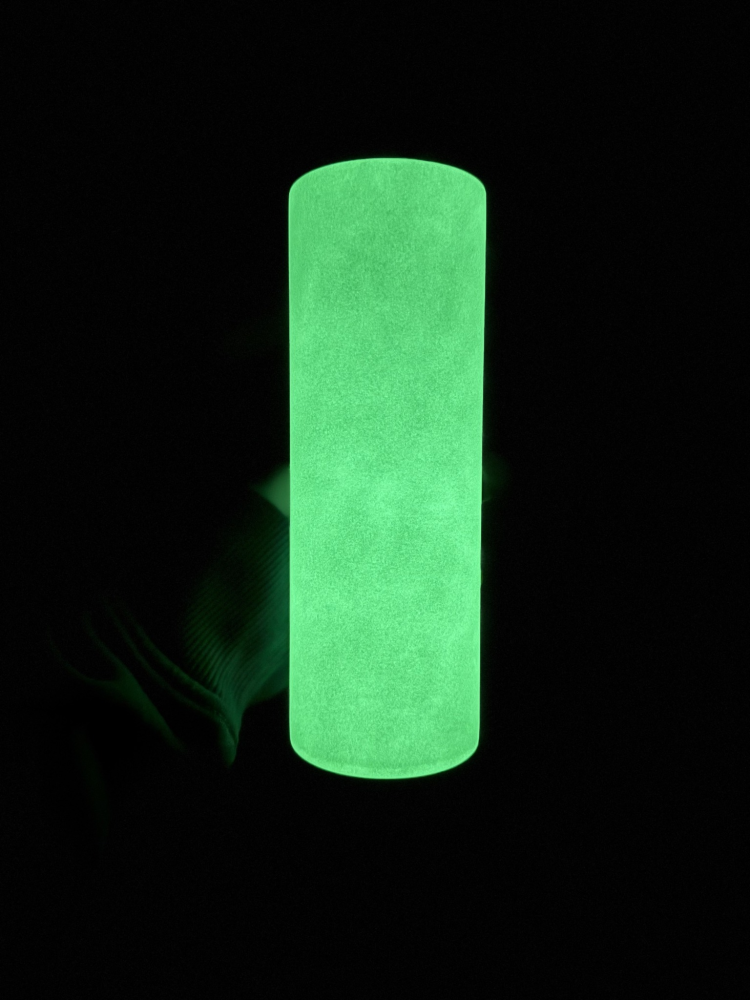 China Warehouse RTS 20OZ Sublimation Glow green blue in dark Straight Skinny tumbler