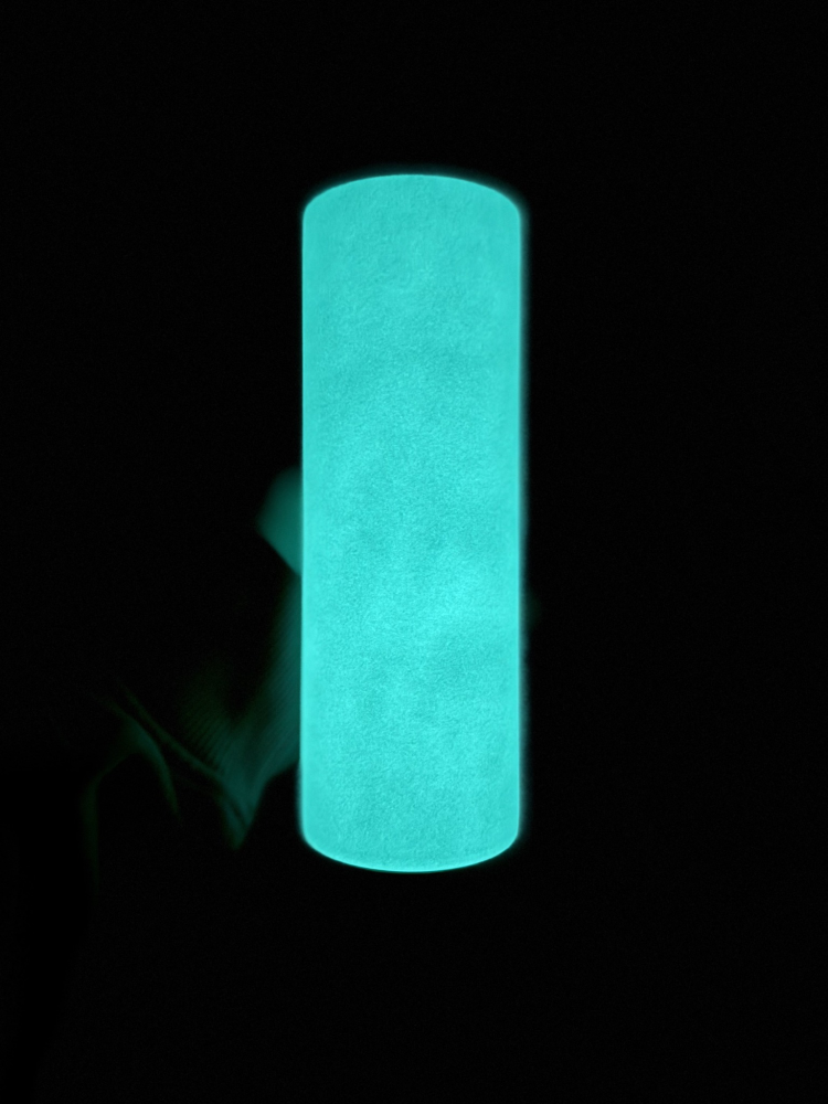 China Warehouse RTS 20OZ Sublimation Glow green blue in dark Straight Skinny tumbler