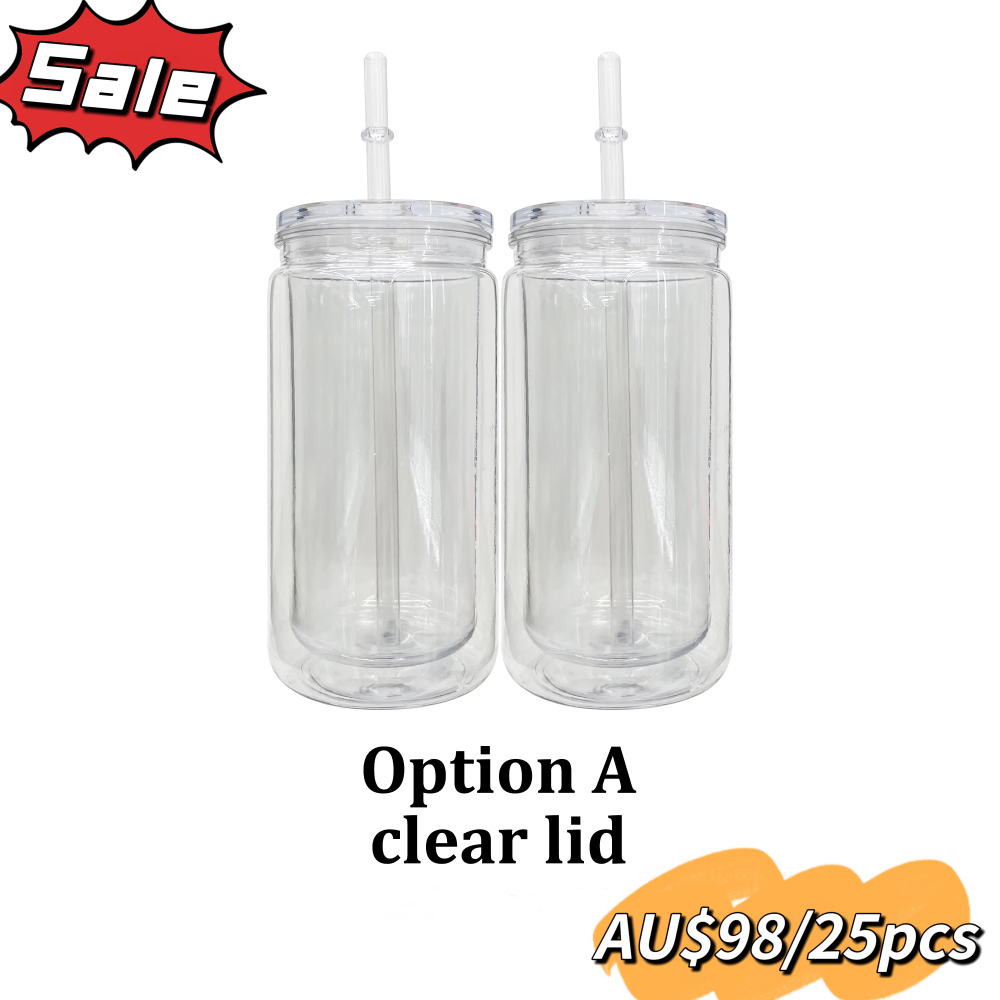 Aussie Warehouse 16oz Glass Clear Double-Walled Snowglobes