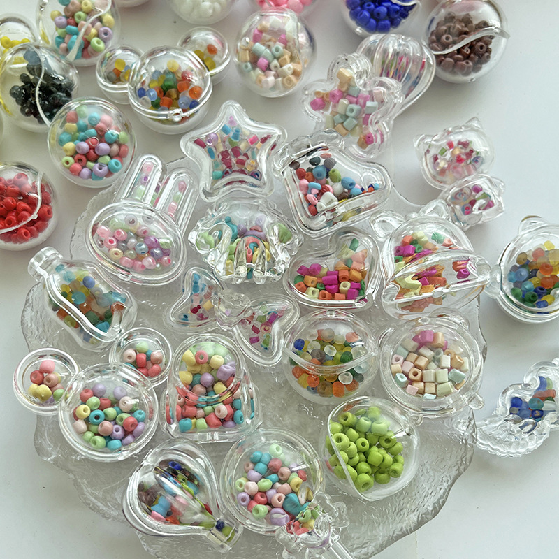 China Warehouse RTS Semi-transparent Beaded Shell