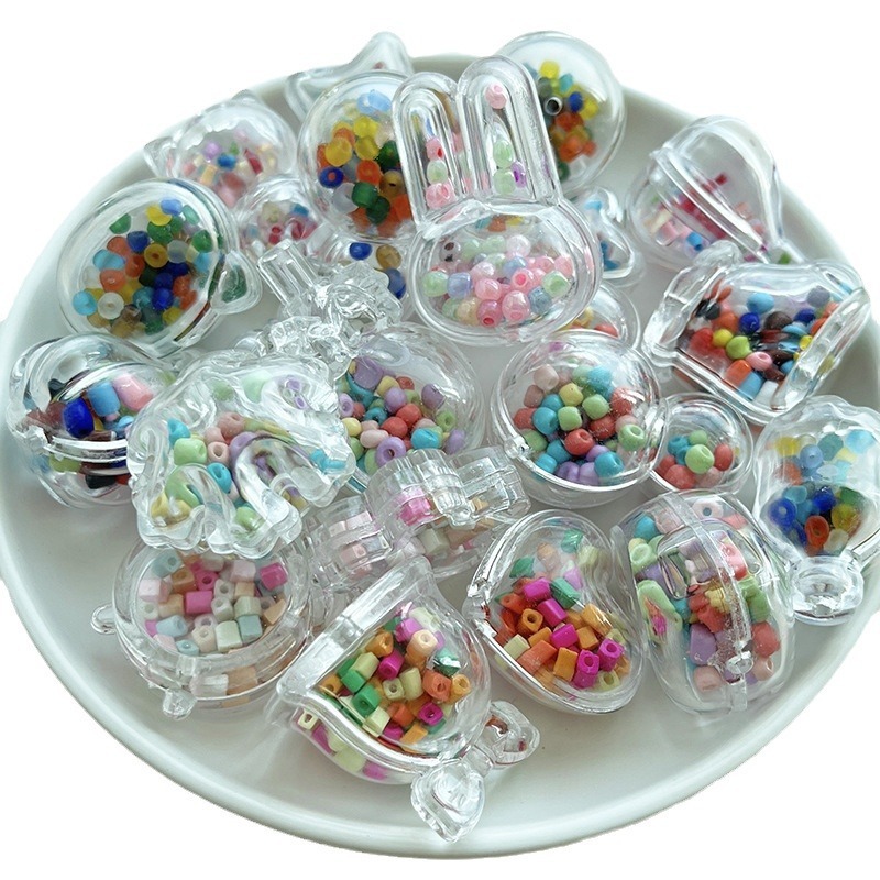 China Warehouse RTS Semi-transparent Beaded Shell