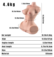 Sophia 4.6kg Realistic Mini Torso Sex Doll Male Masturbator