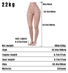 Gemma 22KG Climax Leg Sex Torso Doll For Men