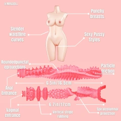 Stella: 51.81LB Silicone Female Ultra Real Sex Torso Doll