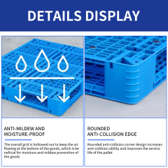Heavy Duty Plastic Pallet for Warehouse Logistics