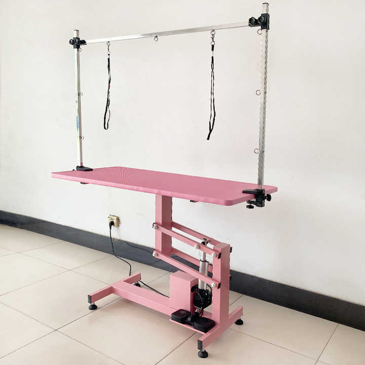 EG-1  PVC Anti-slip Electric Lifting Square Grooming Table for Pet Haircutting, Shaving, Trimming and Styling