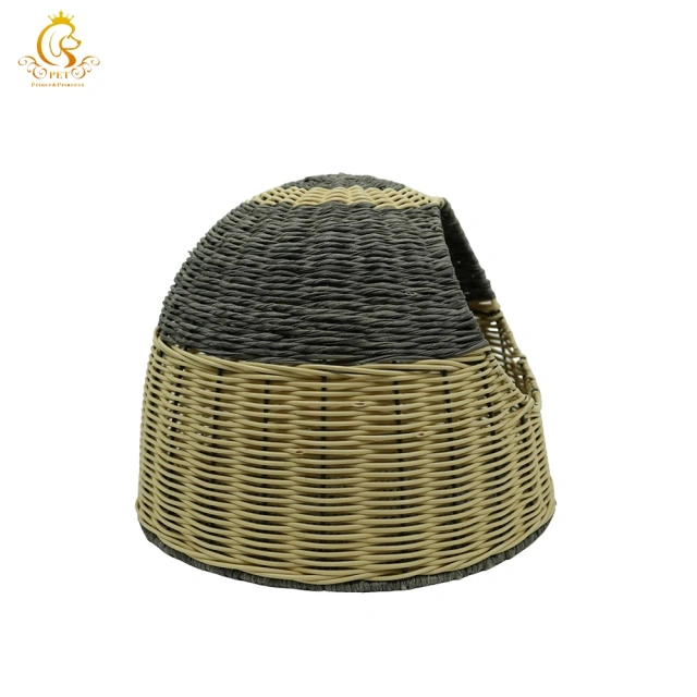 EUR VET Wholesales Rattan Cat Bed,Handwoven Wicker House for Cat