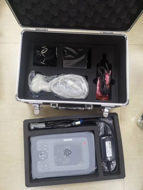 ヨーロッパのペット医療用超音波機器 獣医用ハンドヘルドワイヤレス超音波スキャナ（直腸プローブ付き）