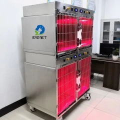 EUR pet professional veterinary equipment temperature controlled pet ICU cage exquisite veterinary oxygen cage
