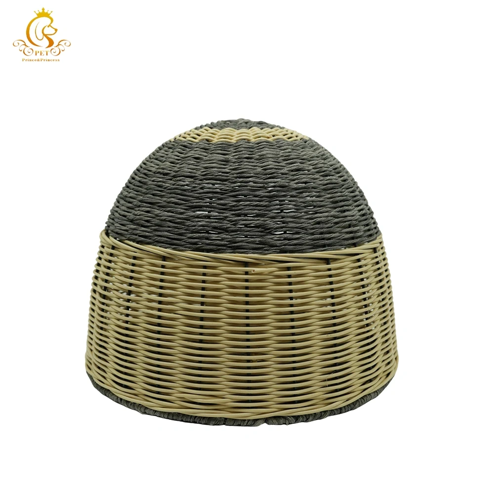 EUR VET Wholesales Rattan Cat Bed,Handwoven Wicker House for Cat