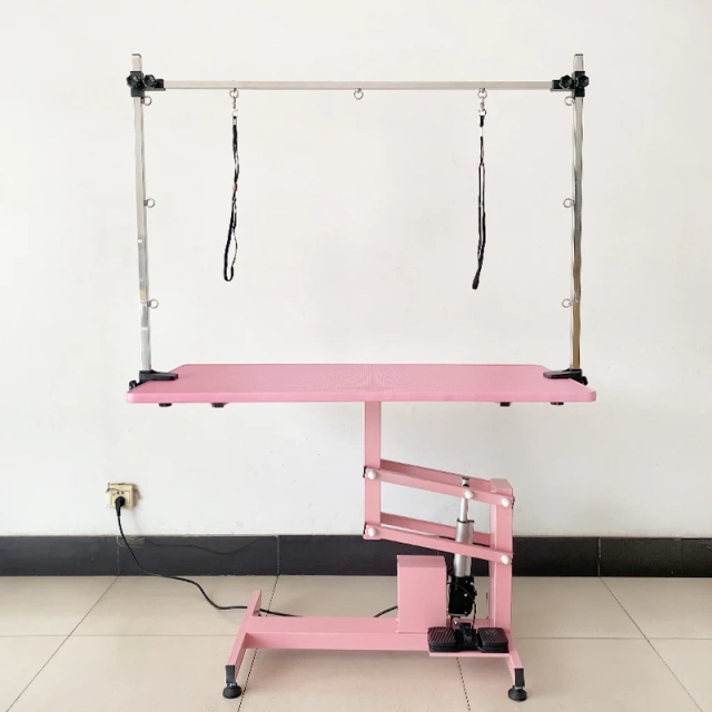 EG-1  PVC Anti-slip Electric Lifting Square Grooming Table for Pet Haircutting, Shaving, Trimming and Styling