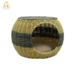 EUR VET New Best Choice Handmade Customization Round Cat Pet House Cute Fun Scratching Sleeping Bed With Affordable Price