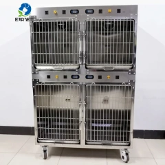 EUR pet professional veterinary equipment temperature controlled pet ICU cage exquisite veterinary oxygen cage