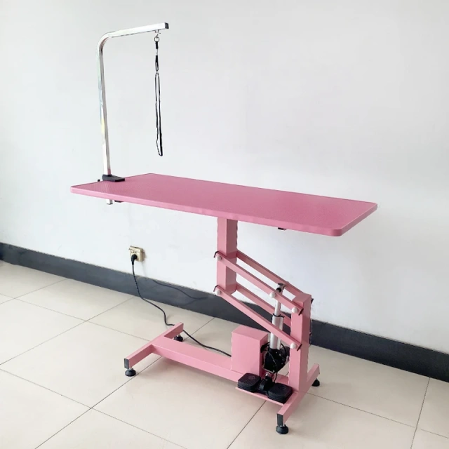 EG-1  PVC Anti-slip Electric Lifting Square Grooming Table for Pet Haircutting, Shaving, Trimming and Styling