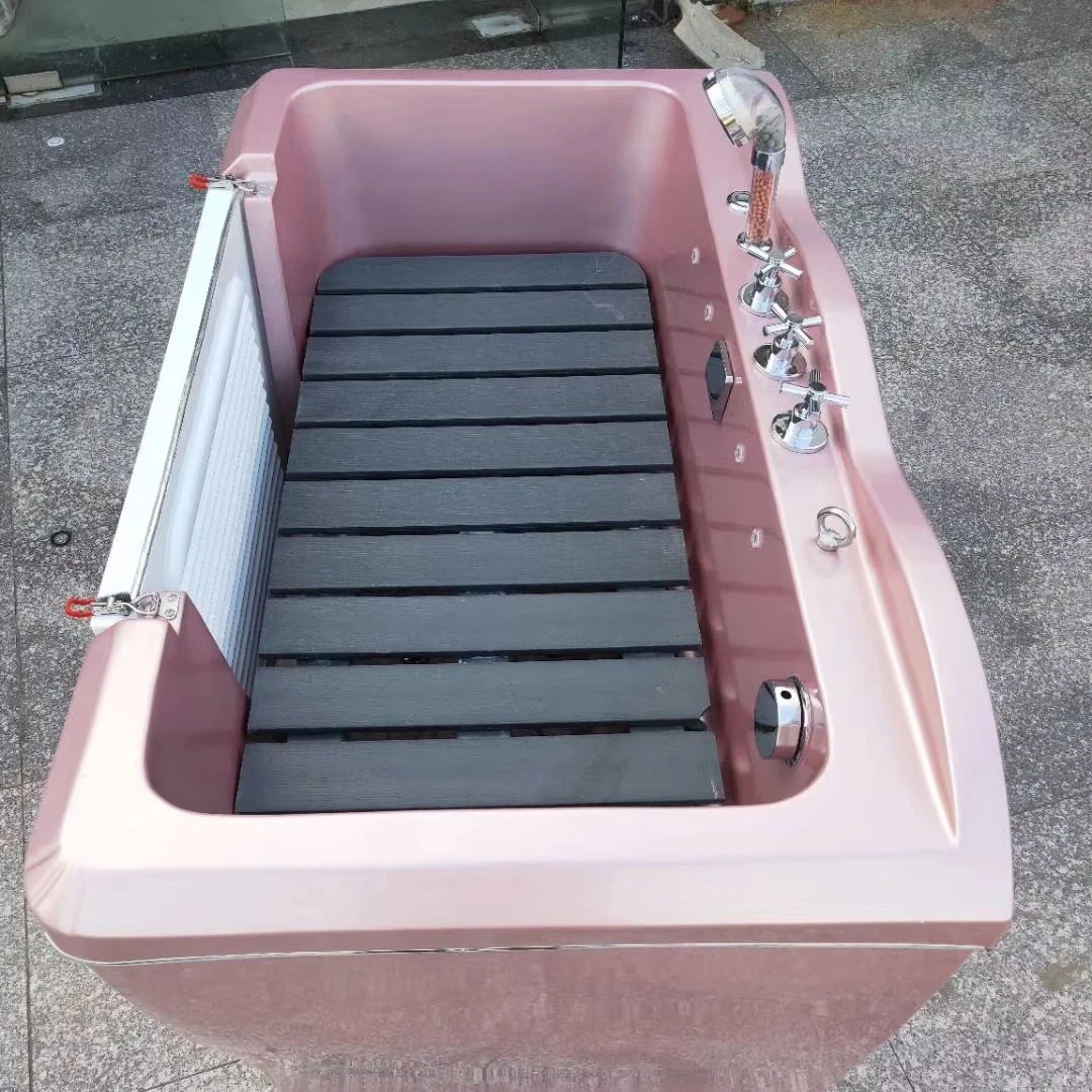 ペット用温泉浴槽、ドア付きアクリル浴槽、犬と猫の両方に適した入浴浴槽、大型入浴プール