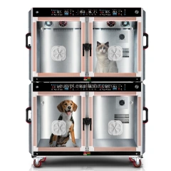 EURPET Durable Luxury Professional Veterinary Equipment Pet Cage ICU Stainless Steel Veterinary Hospital Cage