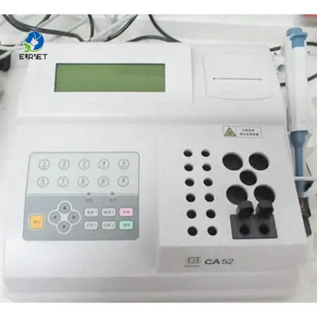 Eurpet Veterinary Equipment Semi Automatic Biochemical Veterinary Blood Chemistry Coagulation Analyzer Machine