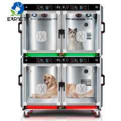 EURPET Durable Luxury Professional Veterinary Equipment Pet Cage ICU Stainless Steel Veterinary Hospital Cage