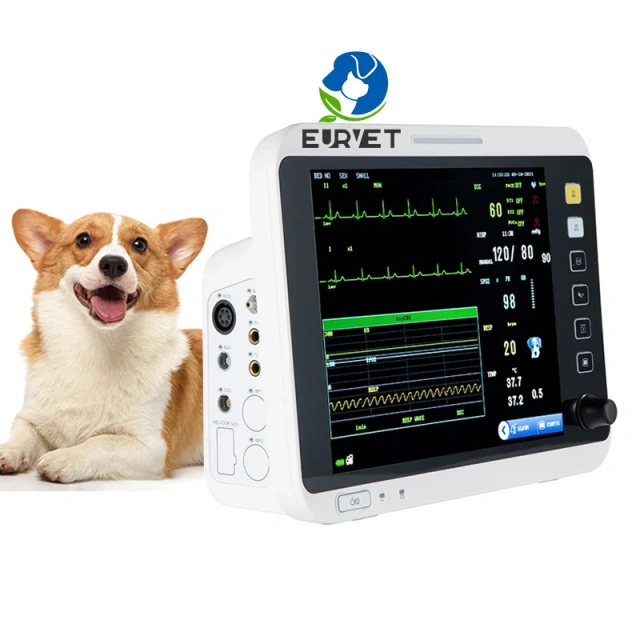 EUR VET 高精度でユニークなデザインの獣医用機器 ETCO2 付きポータブルマルチパラメータモニター