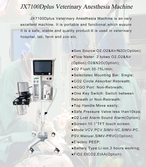 EUR PET Best Price Veterinary Anesthesia Machine for Pet Veterinary Equipment Vet Anesthesia Machine for Hospital