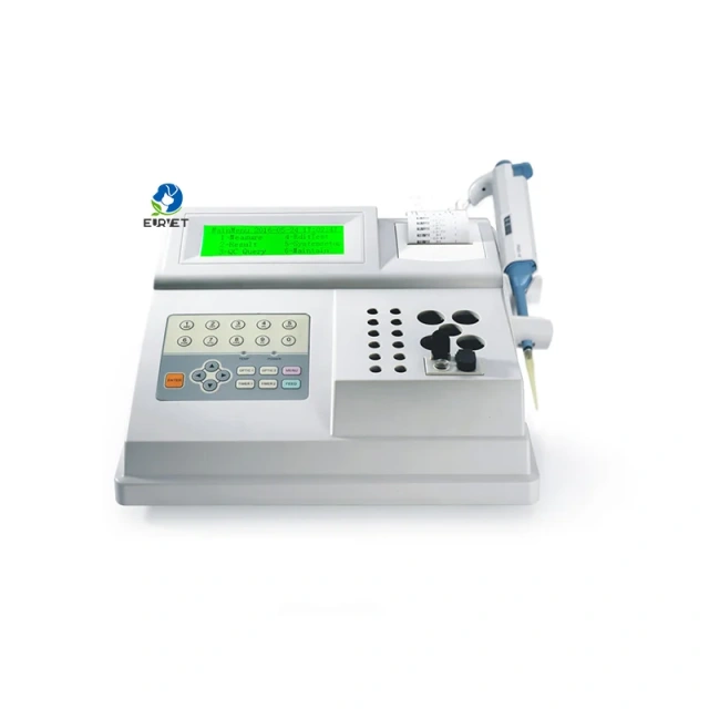 Eurpet Veterinary Equipment Semi Automatic Biochemical Veterinary Blood Chemistry Coagulation Analyzer Machine