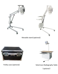 EUR VET Best Selling High Frequency Portable Mobile X-ray Machine Price for Veterinary Hospital