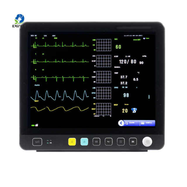 EUR PET Cheap Price Vet Monitor Veterinary Analyze Device 15 Inch Tft Lcd Screen Vital Signs Cardiac Monitor