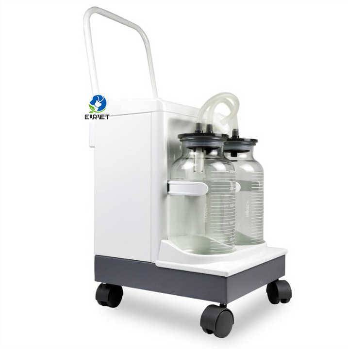 EUR VET Good Sale Veterinary Equipment Hospital Pump Suction Unit Aspirator Surgical Aspiration With Glass Bottle